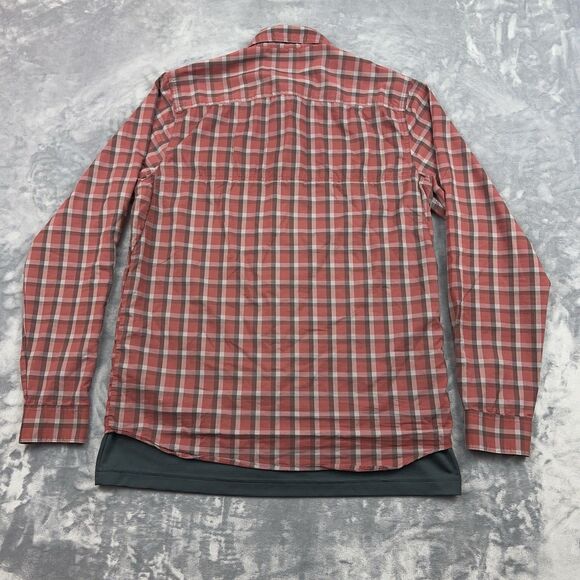 VERTX Shirt Mens Sz M Red Plaid Guardian Tactical Snap Buttons Conceal & Carry - Picture 2 of 10